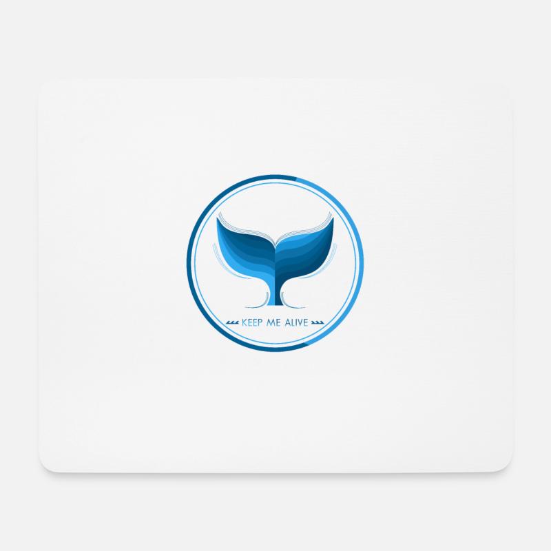 Keep me alive Wal Shirt - Mousepad (Querformat) - Weiß
