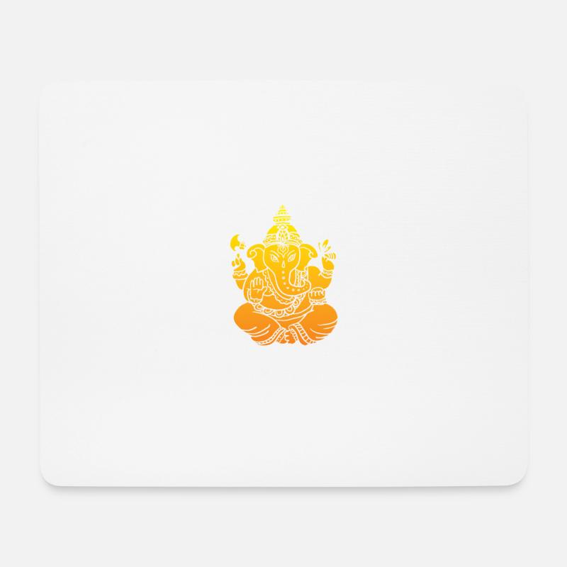 Ganesha - Mousepad (Querformat) - Weiß