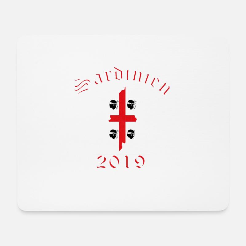 Motorrad Tour Sardinien - Mousepad (Querformat) - Weiß