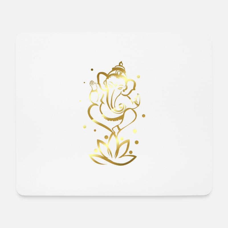 Ganesha - Mousepad (Querformat) - Weiß