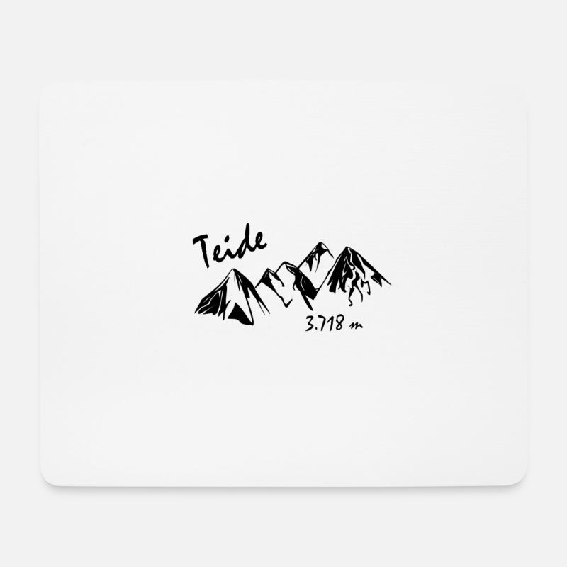 Teide Geschenkidee Teneriffa Spanien - Mousepad (Querformat) - Weiß