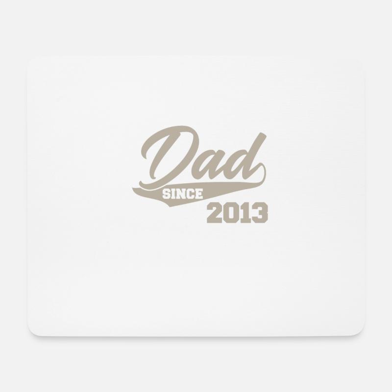 Papa Geburt Geschenk Geschenkidee 2013 Baby Vater - Mousepad (Querformat) - Weiß