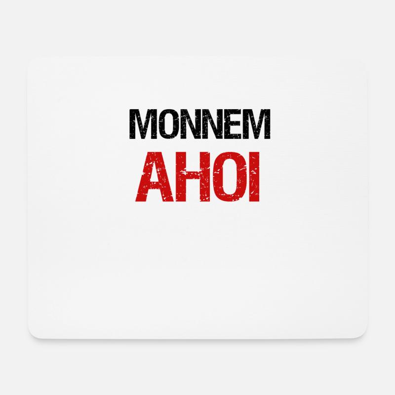 Monnem Ahoi - Mousepad (Querformat) - Weiß