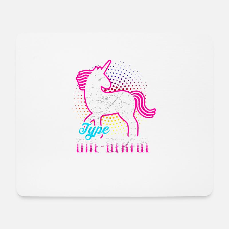 Diabetes Diabetiker Typ 1Insulin Einhorn - Mousepad (Querformat) - Weiß
