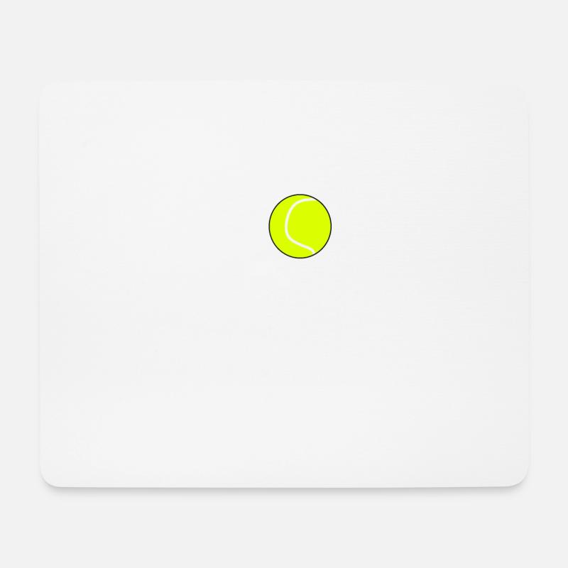 Tennisball - Mousepad (Querformat) - Weiß