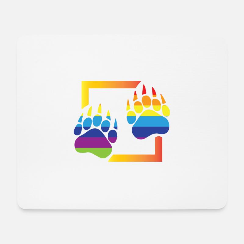 Gay Bear Pride - Mousepad (Querformat) - Weiß