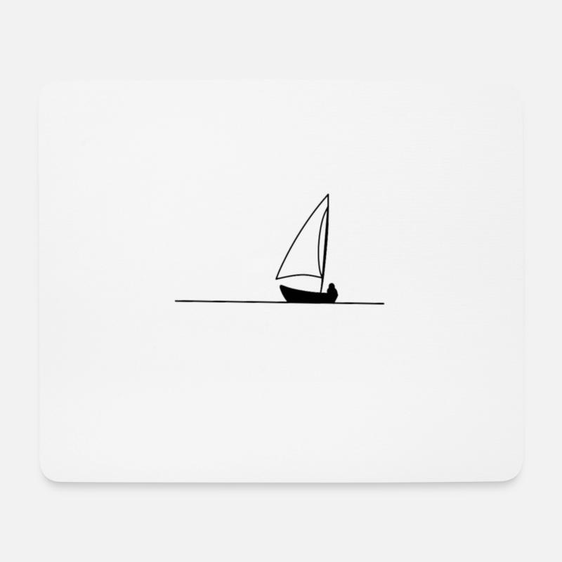 Sailboat Ship Gift Boat Sailing Sailing Boat - Mouse Pad (horizontal) - white