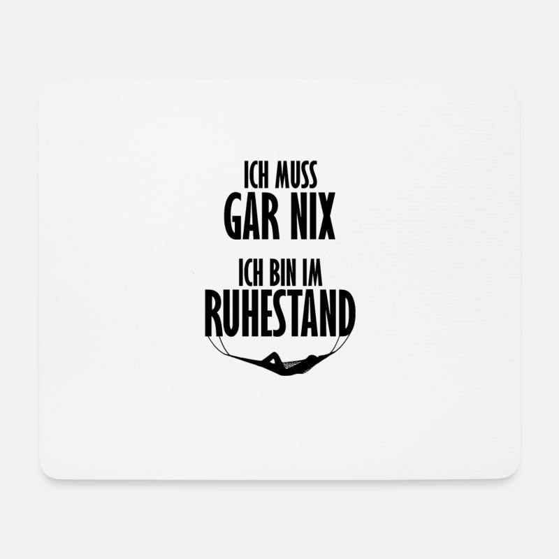 Rente - Mousepad (Querformat) - Weiß