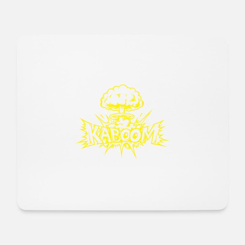 KABOOM - Mouse Pad (horizontal) - white