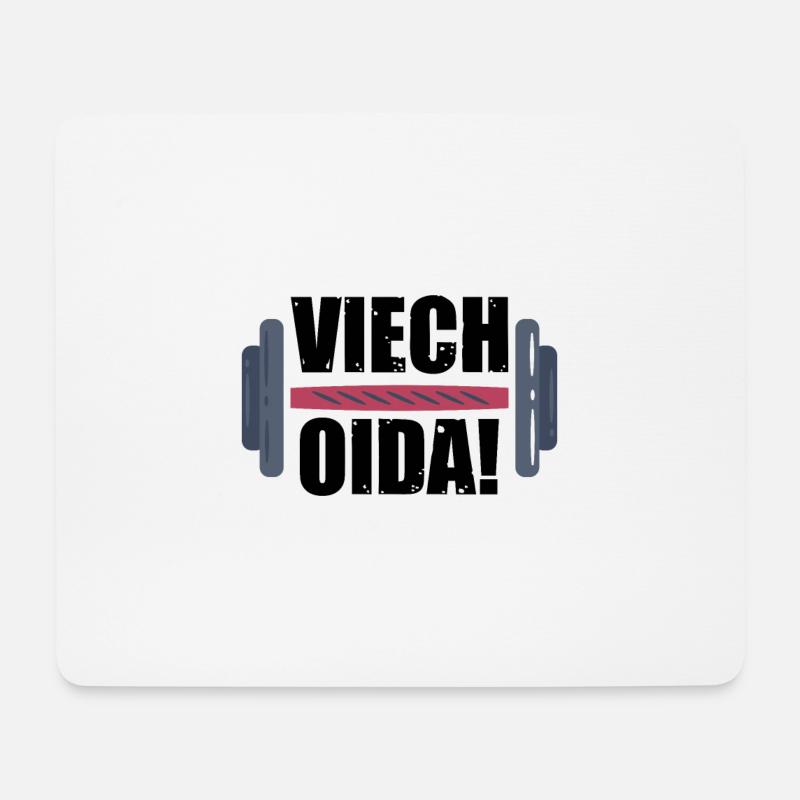 Viech Oida! Gift Idea - Mouse Pad (horizontal) - white