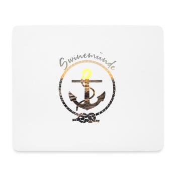 SWINEMÜNDE | ANKER UND MEER - Mousepad (Querformat) - Weiß - Vorne
