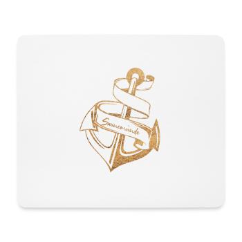 SWINEMÜNDE | ANKER UND STRAND - Mousepad (Querformat) - Weiß - Vorne
