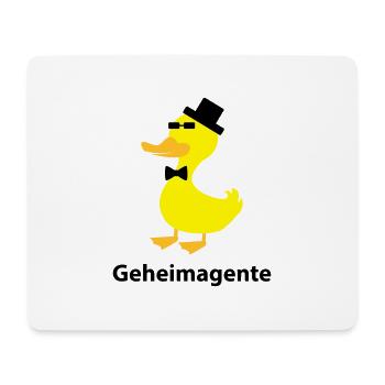 Geheimagente - Mousepad (Querformat) - Weiß - Vorne