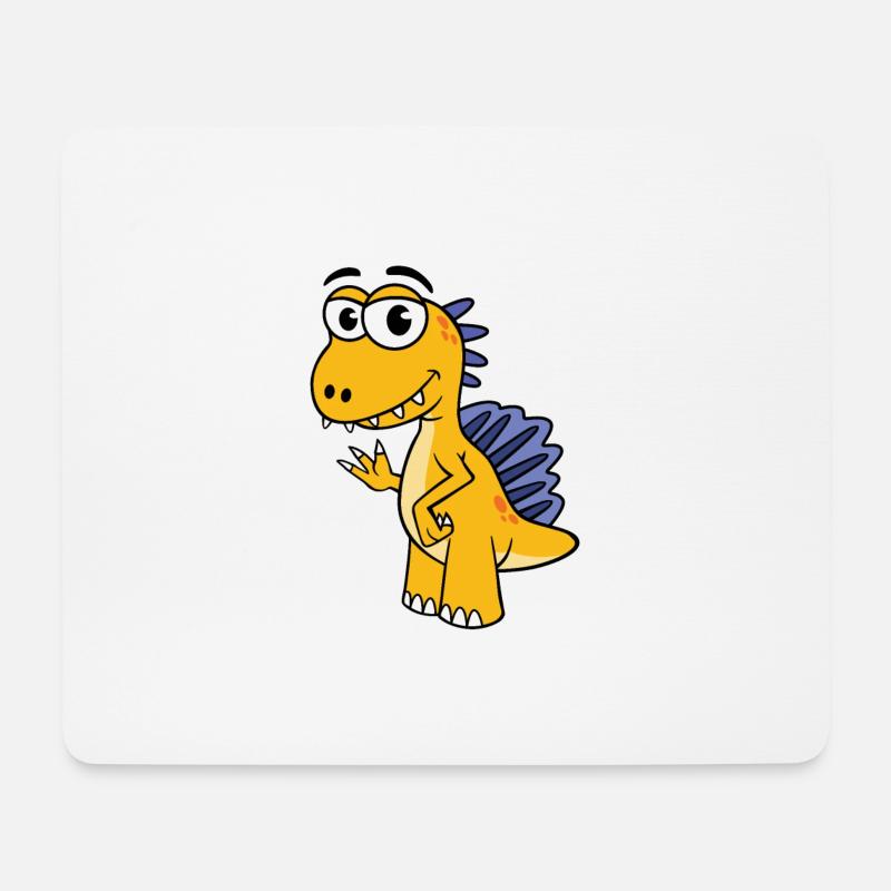 Dinosaurier Spinosaurus Kleiner Comic Dino - Mousepad (Querformat) - Weiß