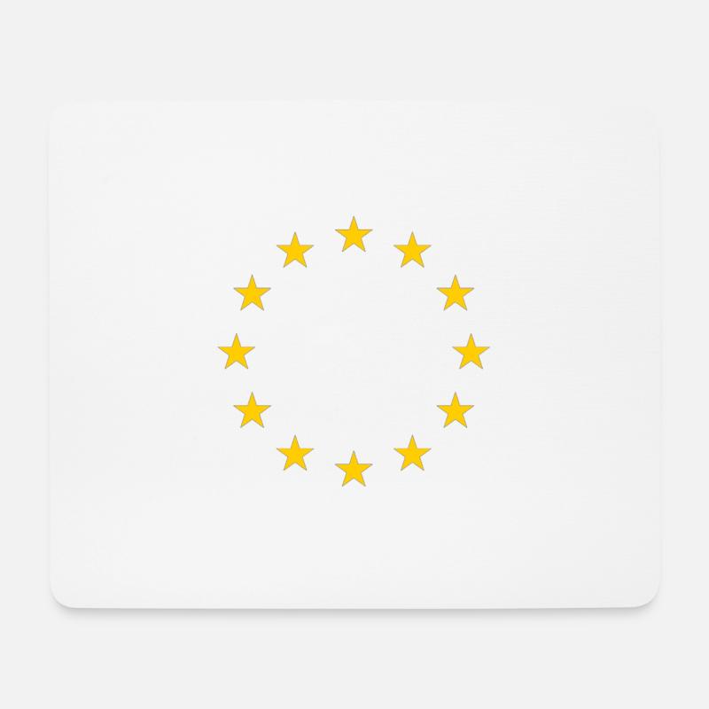 Europe Stars Europa Sterne - Mousepad (Querformat) - Weiß