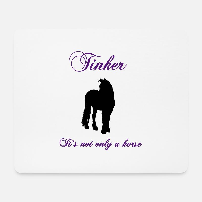 tinker_its_not_only_a_horse - Mouse Pad (horizontal) - white