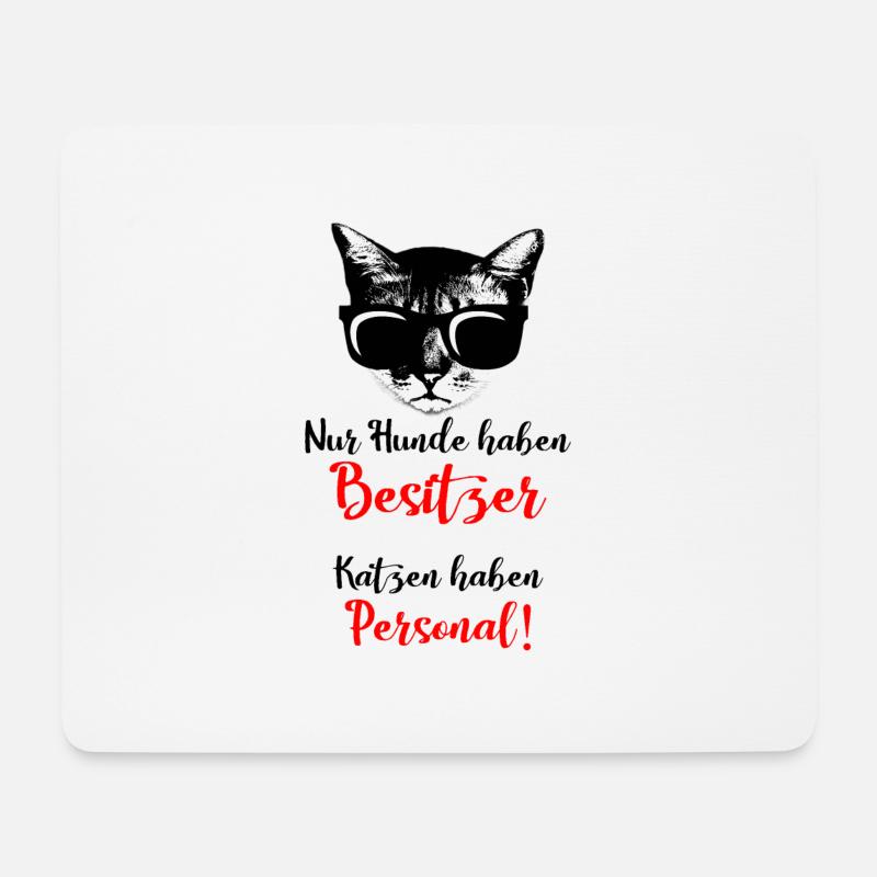 Katze, Katzen - Mousepad (Querformat) - Weiß