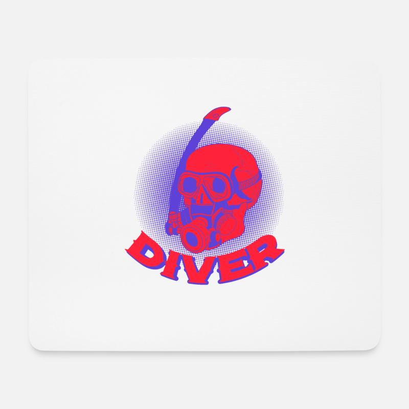 Tauchen Taucher Tauchsport Geschenk - Mousepad (Querformat) - Weiß