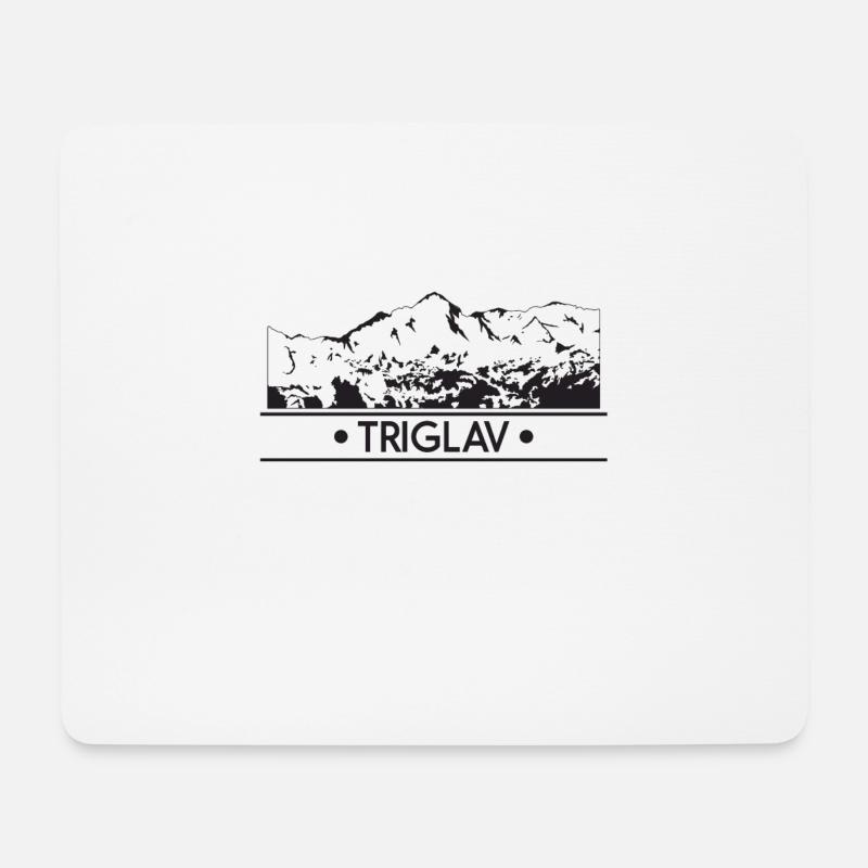 Triglav - Monte Tricorno - Mousepad (Querformat) - Weiß