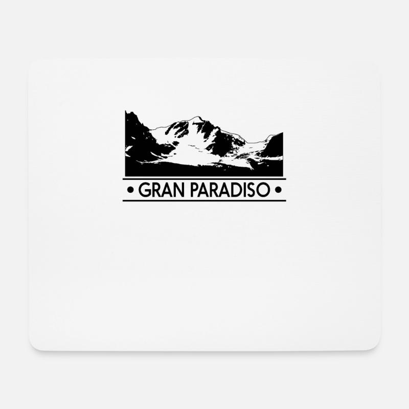 Gran Paradiso - Mouse Pad (horizontal) - white