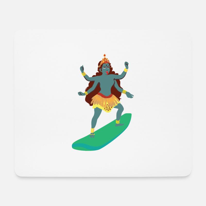 Surf Like Kali Yuga - Mouse Pad (horizontal) - white