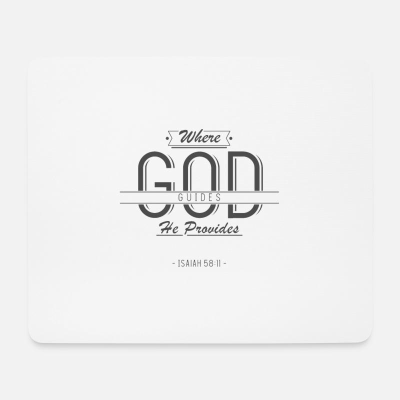 Gott der Versorger, Christlich, Religion - Mousepad (Querformat) - Weiß