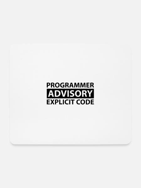 Expliziter Code für Programmierer - Mousepad (Querformat) - Weiß