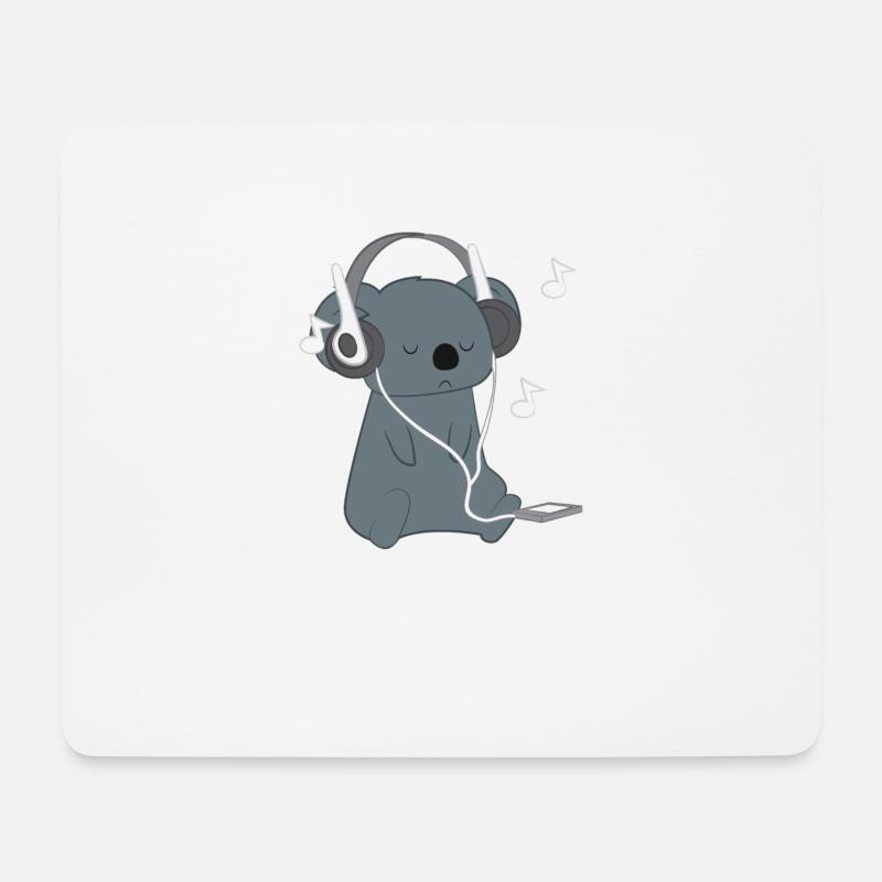 Koala Koalas Koalafan Music Gift - Mouse Pad (horizontal) - white