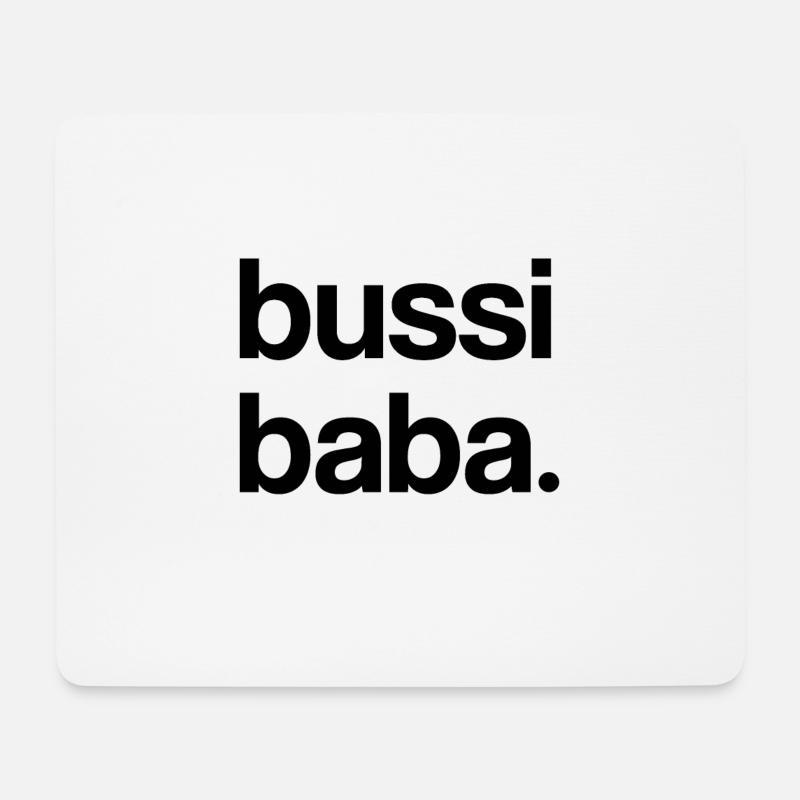 Bussi Baba - Mousepad (Querformat) - Weiß