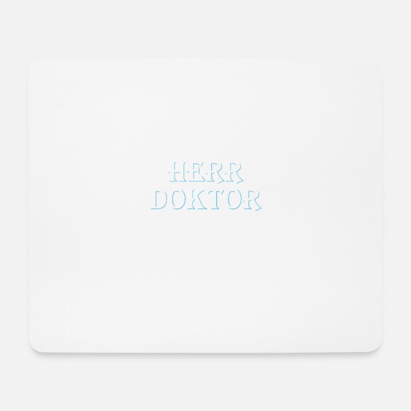 Für Sie Herr Doktor Bitte Doktorand Arzt Geschenk - Mousepad (Querformat) - Weiß