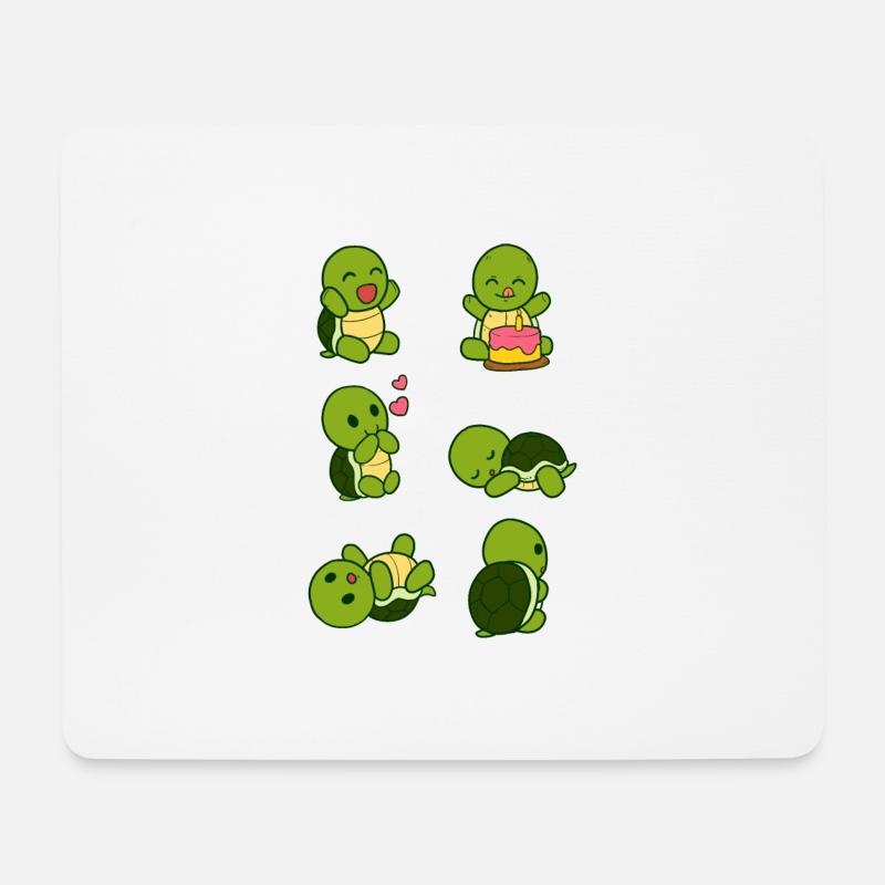 Schildkröten Geburtstag Schildkröte Feier Party - Mousepad (Querformat) - Weiß