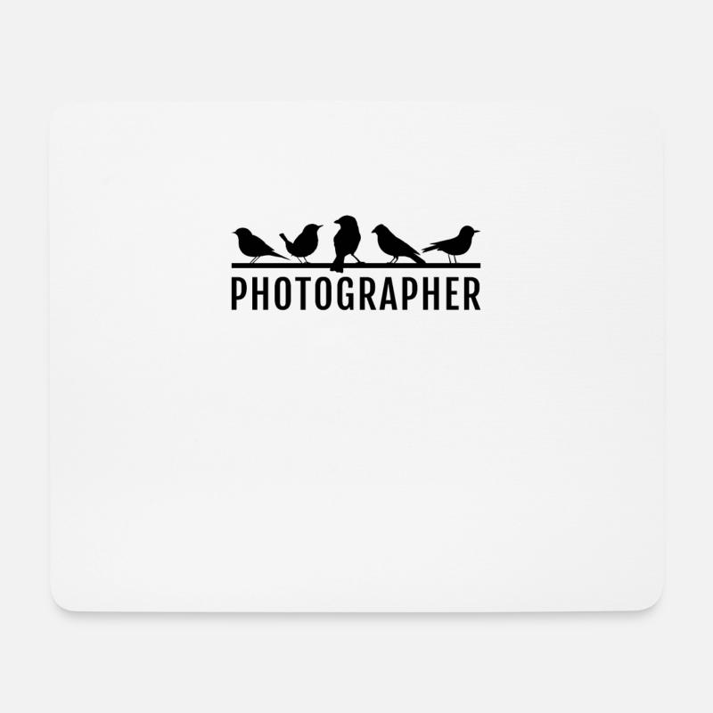 Vogel Fotograf Geschenk Design Wildlife - Mousepad (Querformat) - Weiß