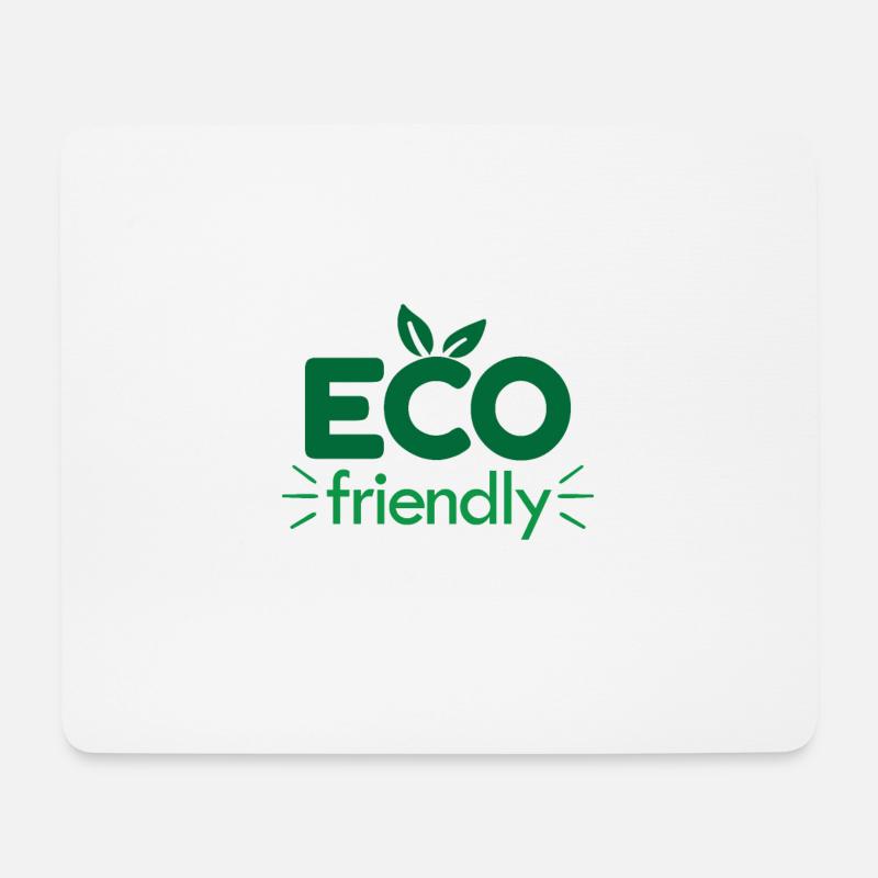 Eco friendly Öko - Mousepad (Querformat) - Weiß
