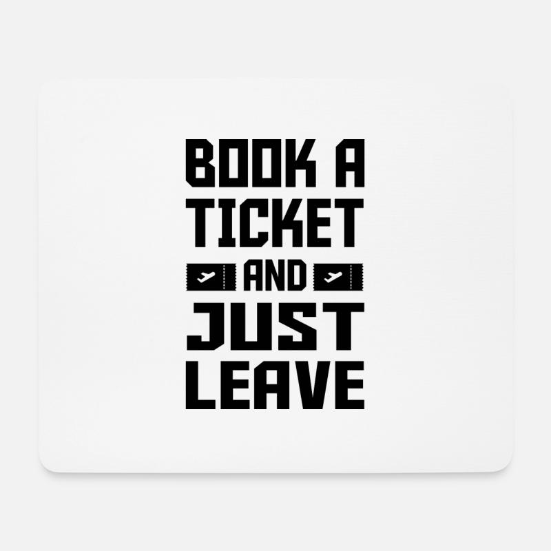 Travel - Mousepad (Querformat) - Weiß