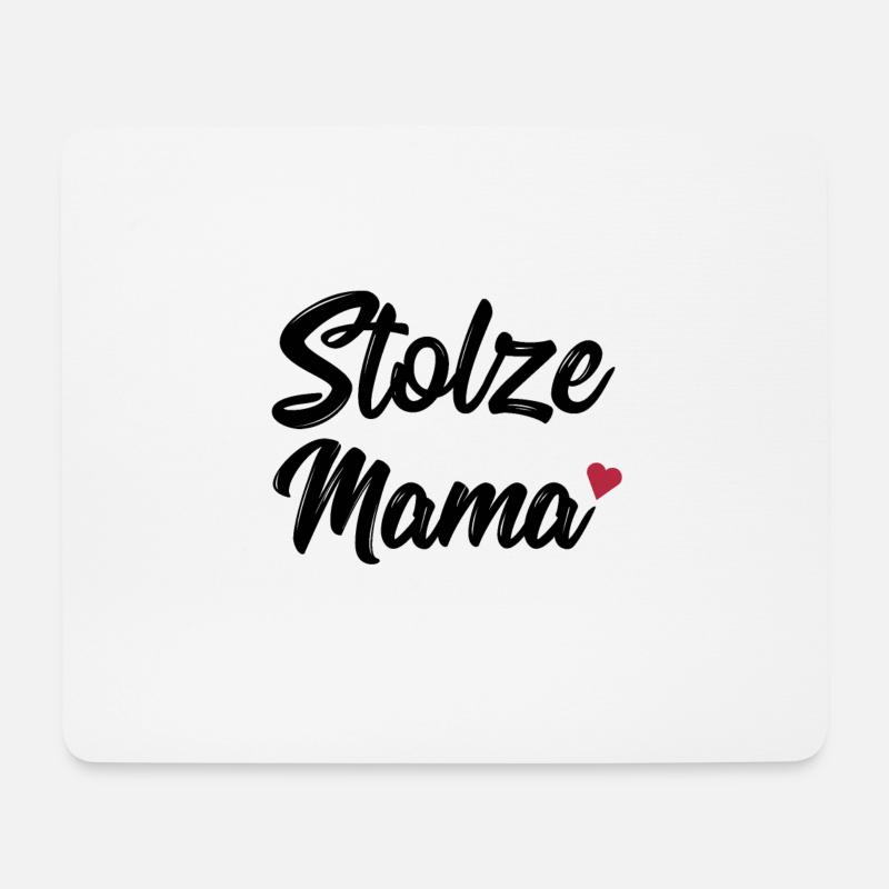 Stolze Mama - Mousepad (Querformat) - Weiß