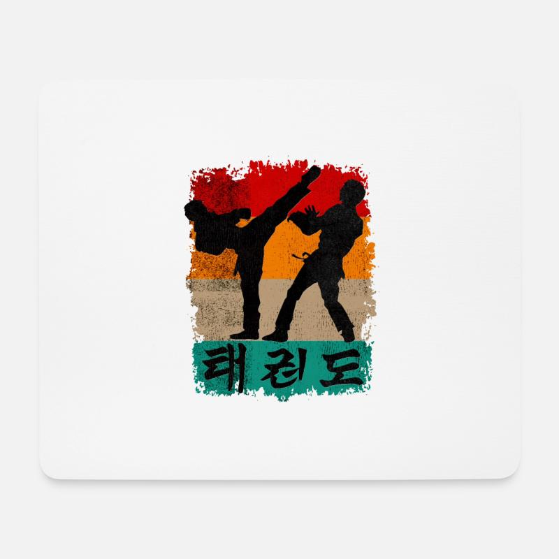 Taekwondo - Mousepad (Querformat) - Weiß
