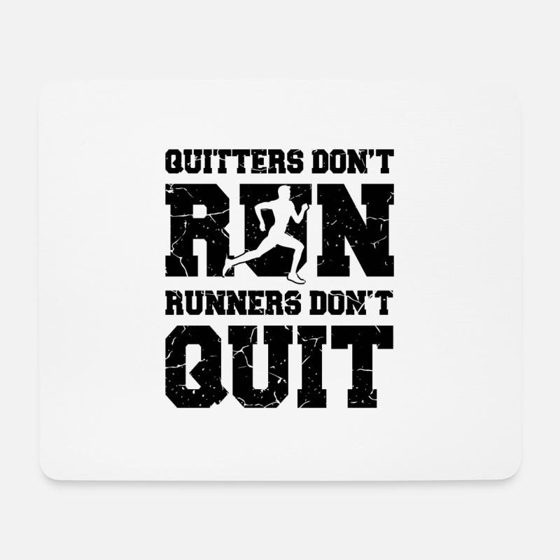 Running - Mouse Pad (horizontal) - white