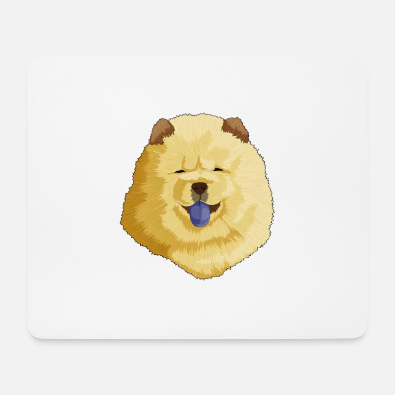 Chow Chow dog - Mouse Pad (horizontal) - white