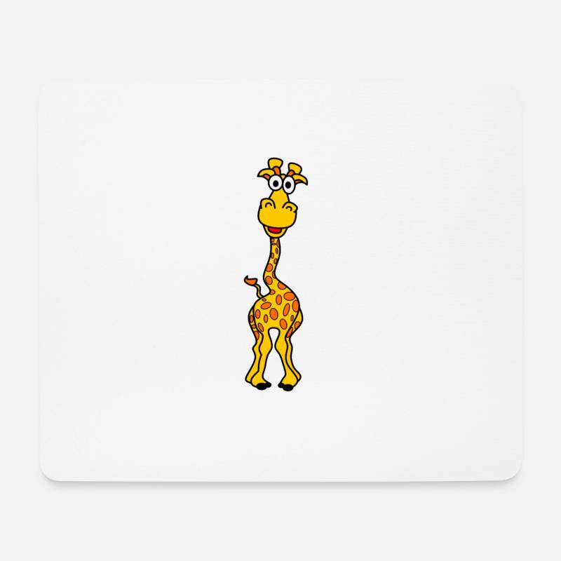 giraffe - Mouse Pad (horizontal) - white
