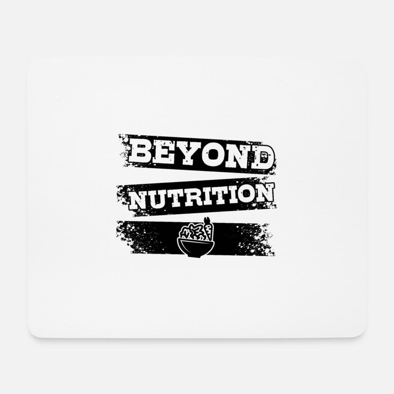 Nachhaltigkeit Gesund - Mousepad (Querformat) - Weiß