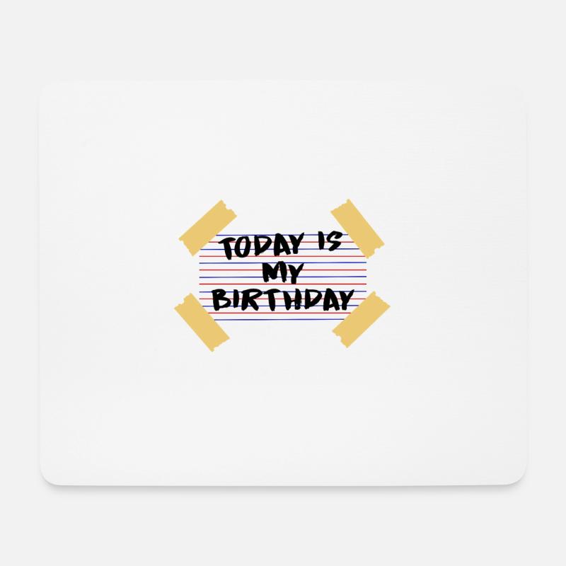 Geburtstag - Mousepad (Querformat) - Weiß