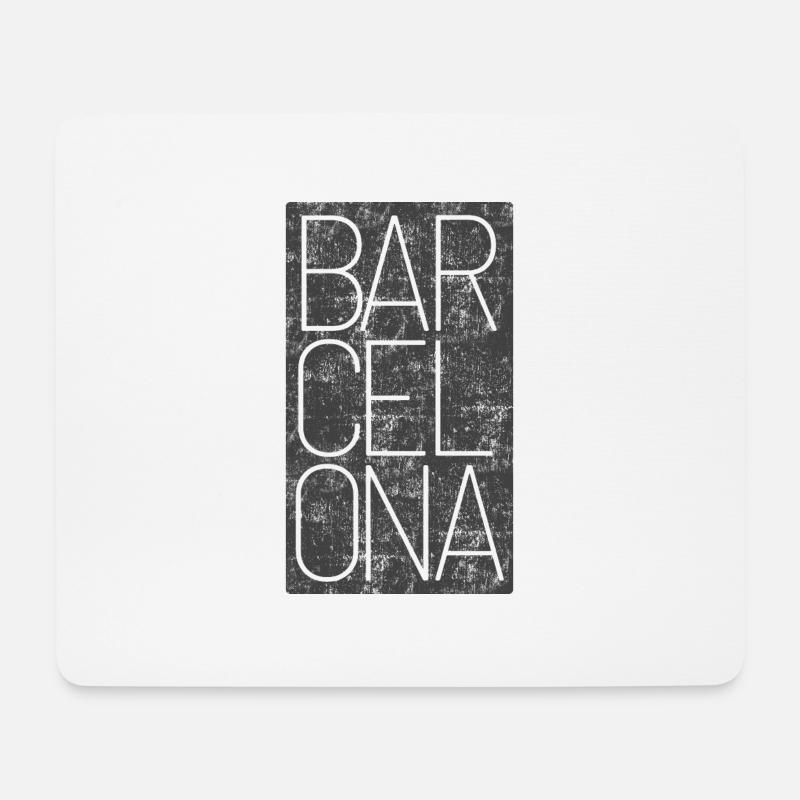 Barcelone Souvenir Catalogne Espagne - Tapis de souris (format paysage) - blanc