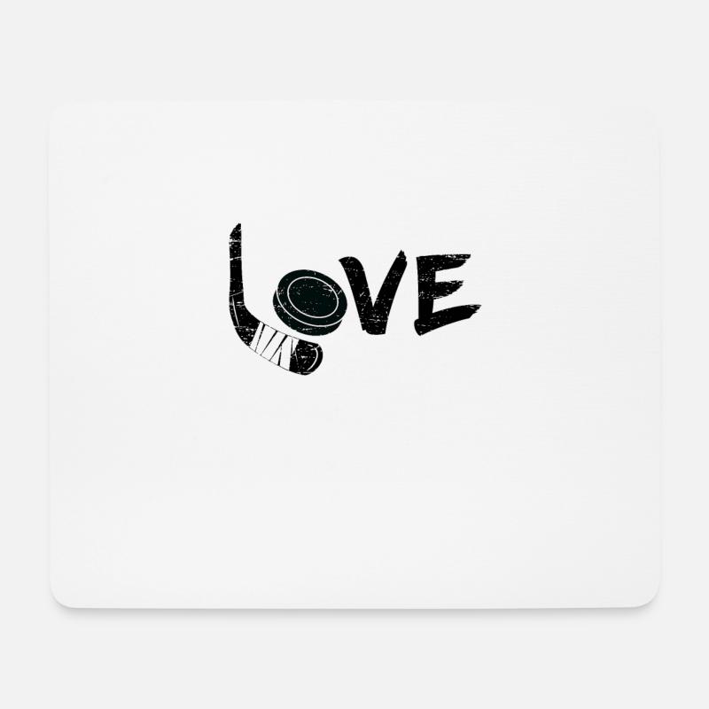 Hockey Eishockey - Mousepad (Querformat) - Weiß