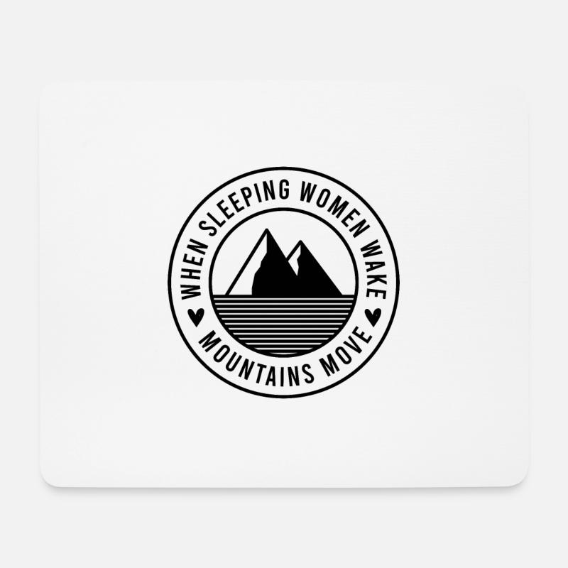Feminismus Frauenpower - Mousepad (Querformat) - Weiß