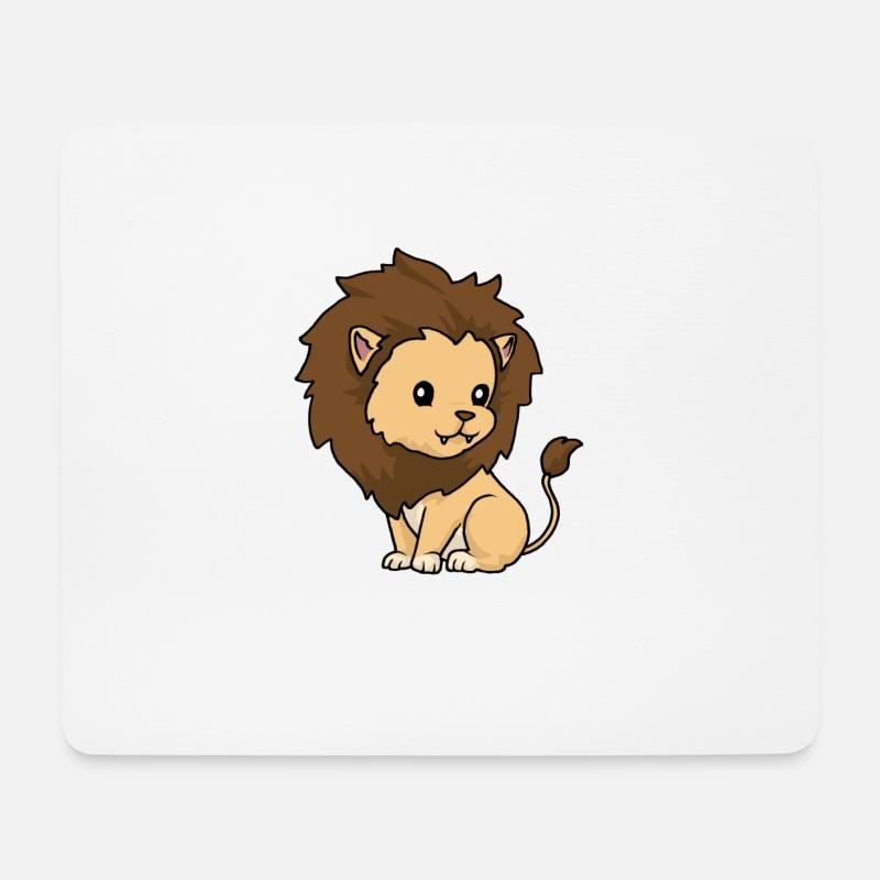 Leo Sternzeichen Löwe - Mousepad (Querformat) - Weiß