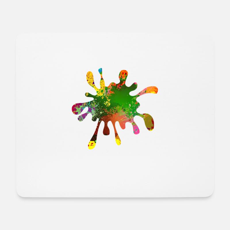 Farbklecks - Mouse Pad (horizontal) - white