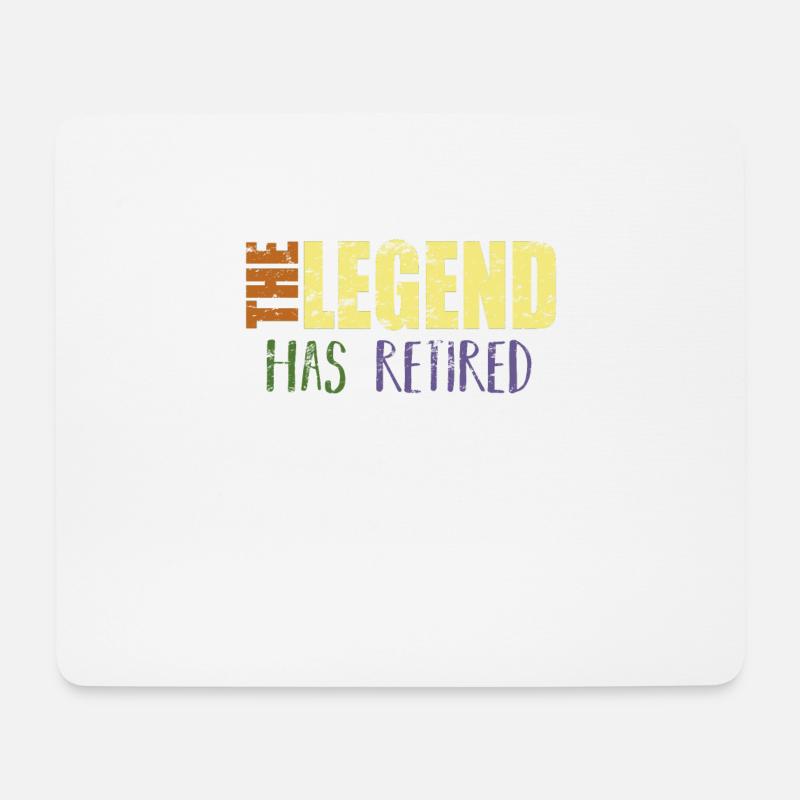 Der Boss geht - Die Legende geht in den Ruhestand - Mousepad (Querformat) - Weiß