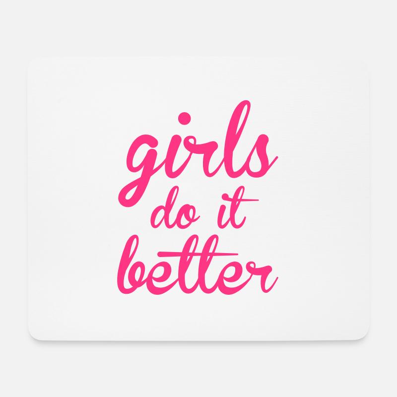Girls - Mousepad (Querformat) - Weiß