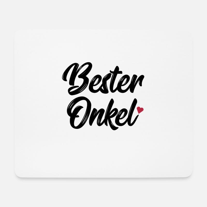 Bester Onkel - Mousepad (Querformat) - Weiß