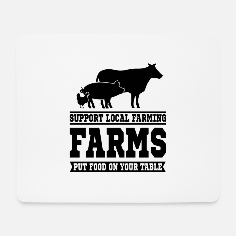 Bauernhof Landwirtschaft - Mousepad (Querformat) - Weiß